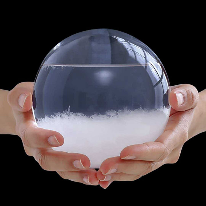 インテリア オブジェ | 北欧風 LED付きストームグラス 球体デザイン