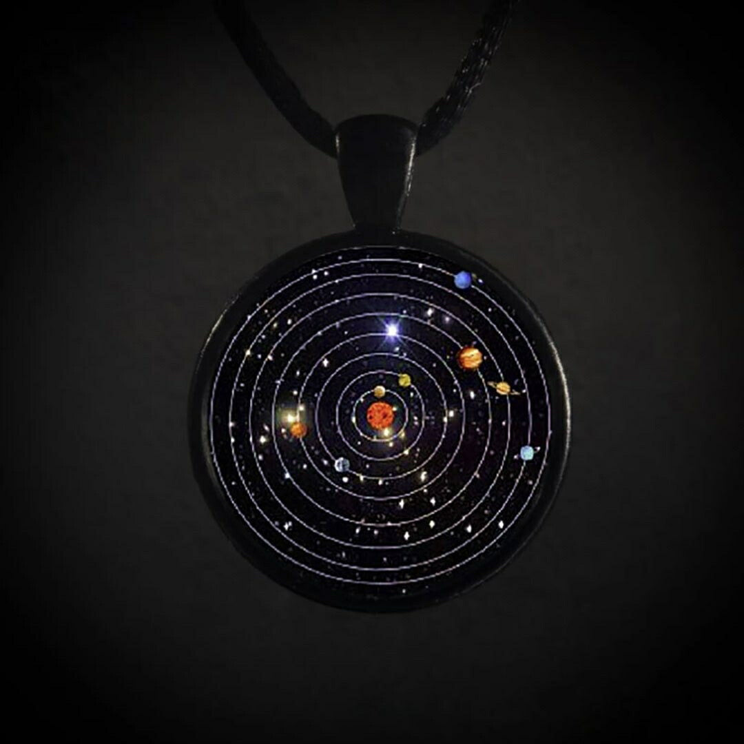 風水 アクセサリー | 宇宙銀河系ネックレス - 神秘的ジュエルアクセサリー