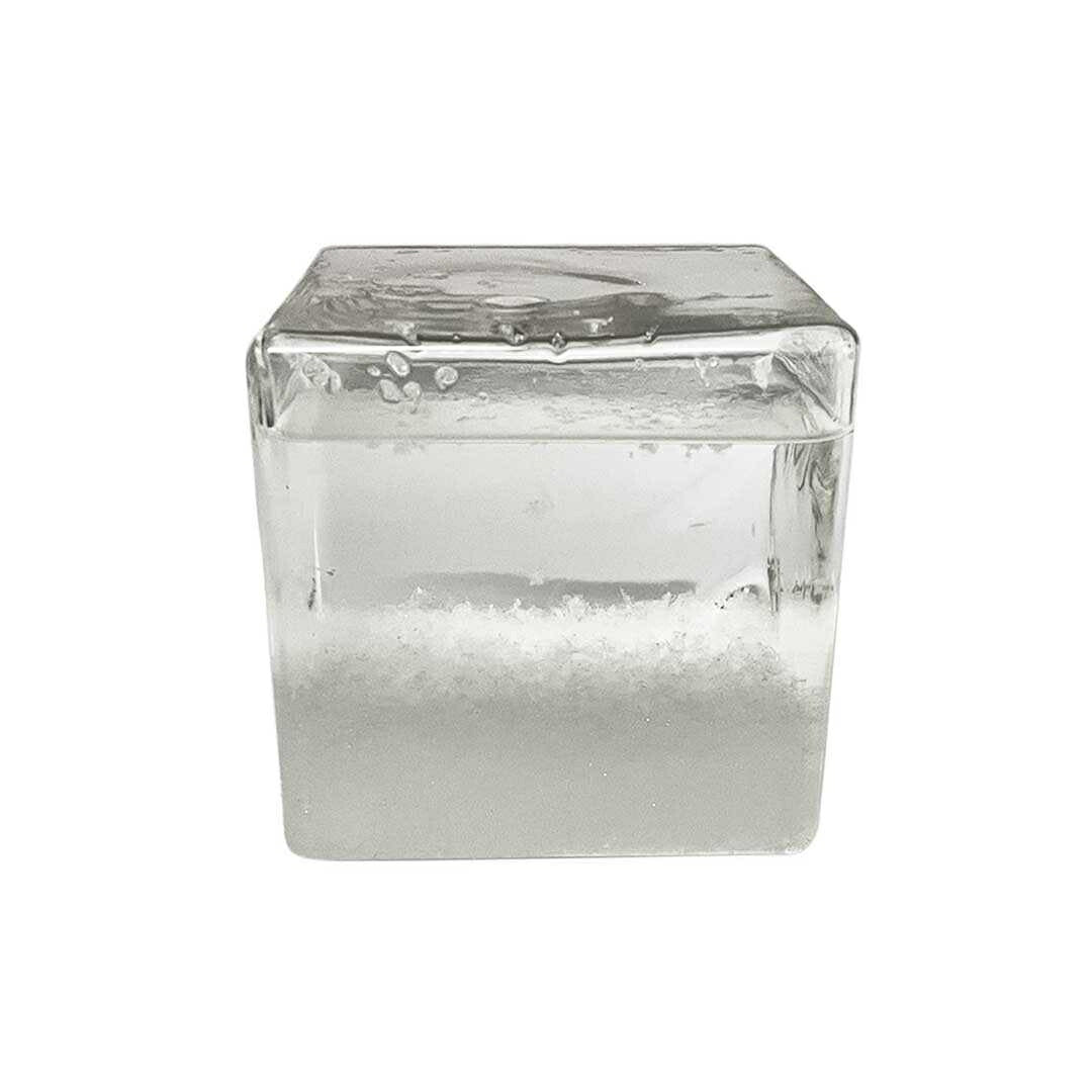 インテリア オブジェ | 北欧風キューブ型ストームグラス - 天気予測置物