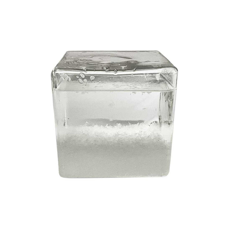 インテリア オブジェ | 北欧風キューブ型ストームグラス - 天気予測置物