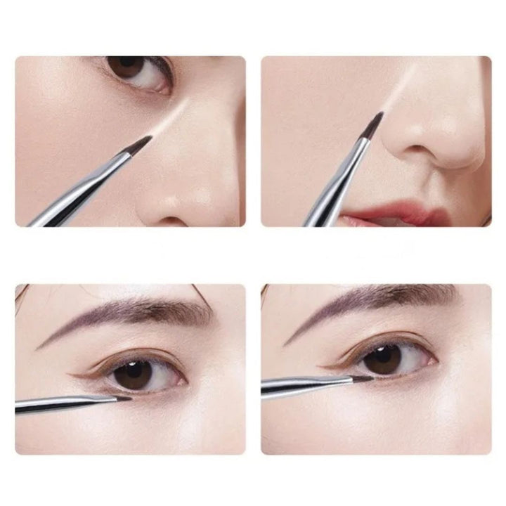 コスメティック | 極細アイブロウブラシ シルバーブラック 1本入り
