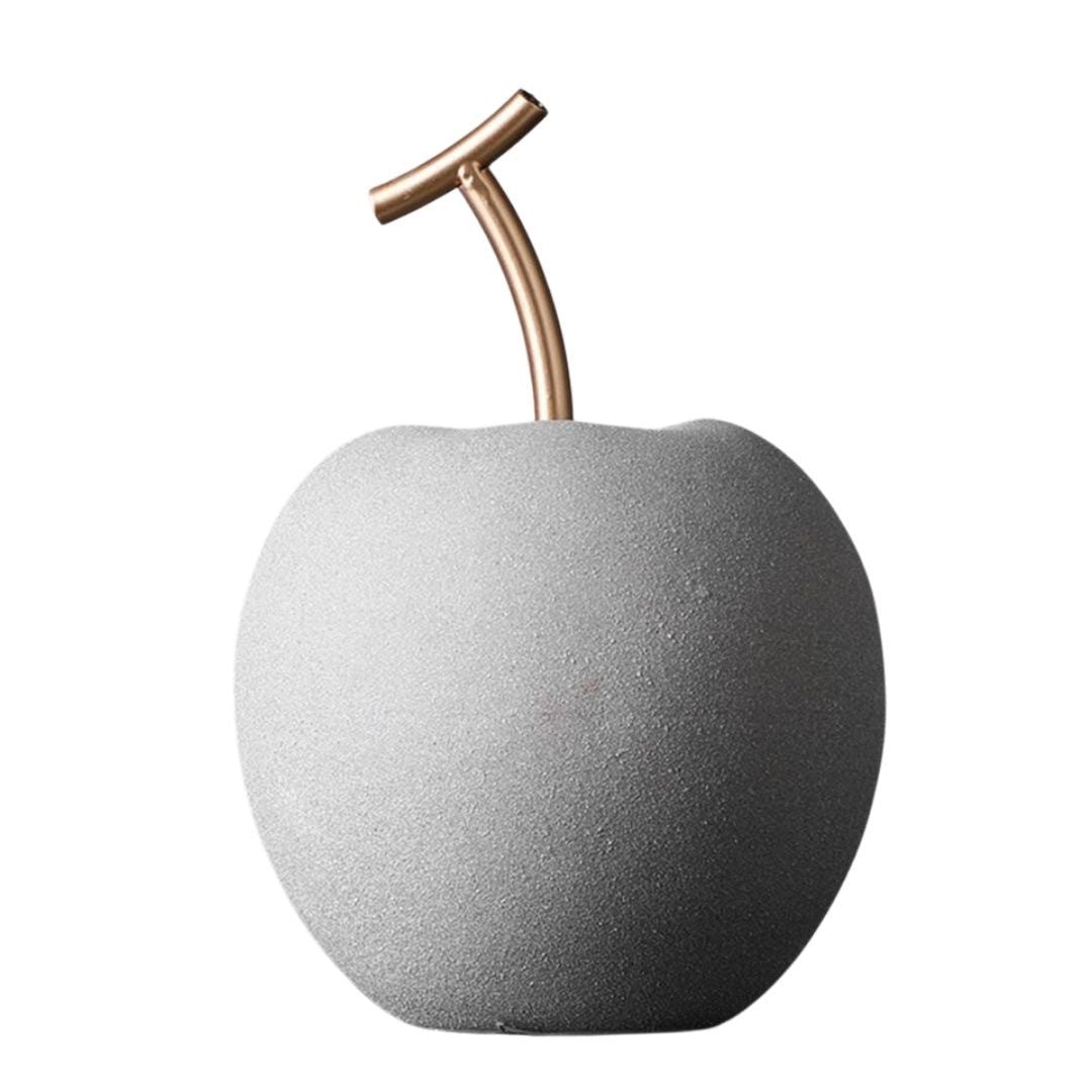 インテリア オブジェ | クラウドグレー アンティーク風 りんご・洋梨オブジェ