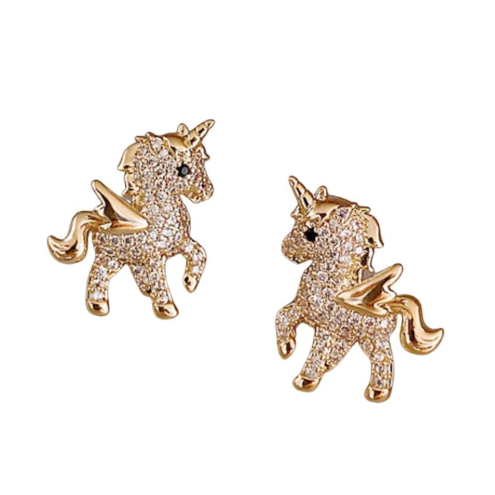 ピアス イヤーカフ | ユニコーン ジルコニア ピアス 男女兼用