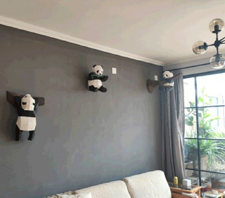 玩具 | パンダ 3D折り紙キット - 手作り壁飾り