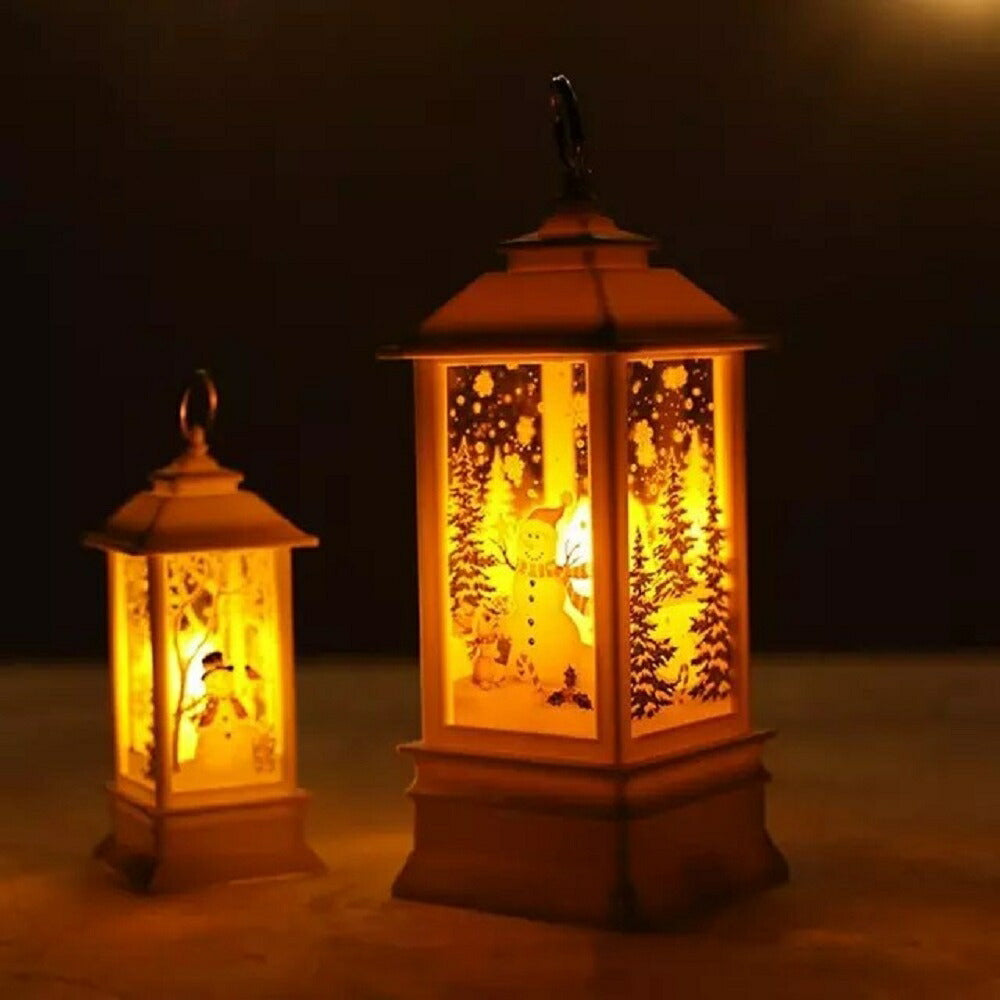 イベントグッズ | クリスマスLEDランタンライト 屋外用サンタ装飾