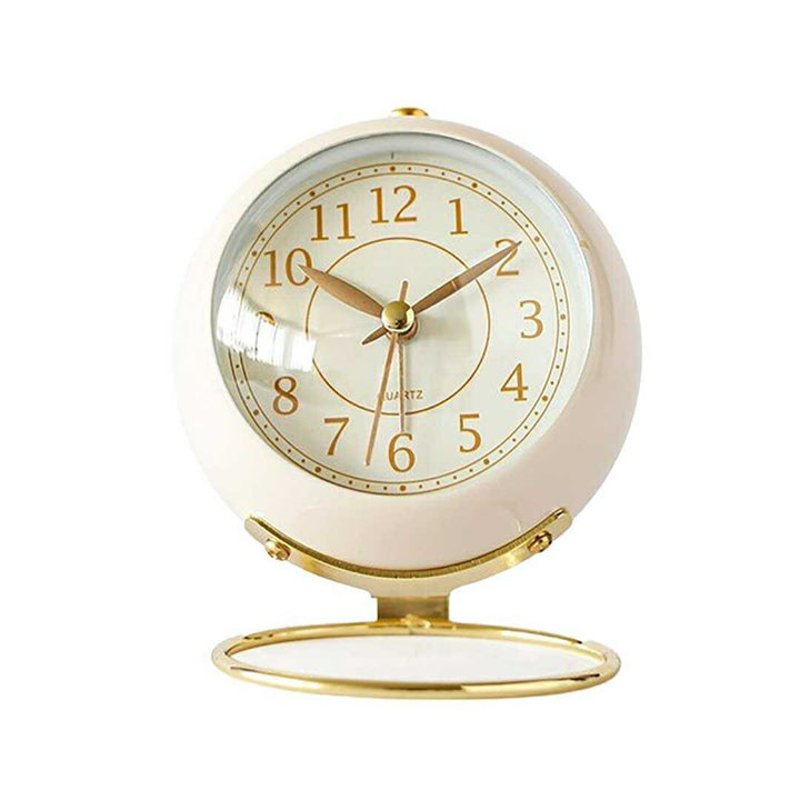 インテリア雑貨 その他 | レトロデザイン目覚まし時計 - ゴールド台座・選べる4カラー