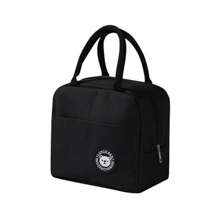 アウトドア用品 その他 | クマ柄ランチバッグ 保冷・保温機能付き 大容量ポケット（ブラック/ネイビー）