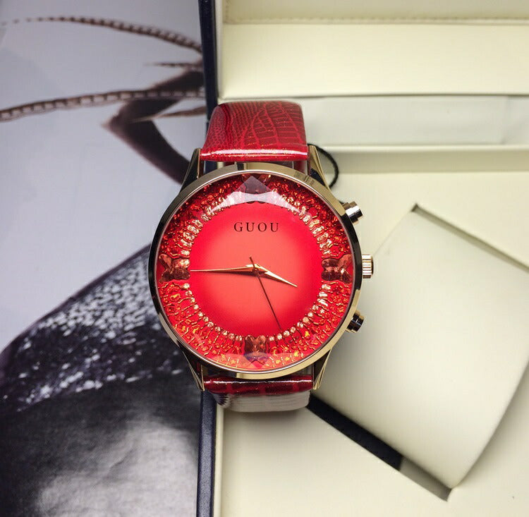 腕時計 | GUOU エレガント腕時計 - ブルー/ピンク/パープル