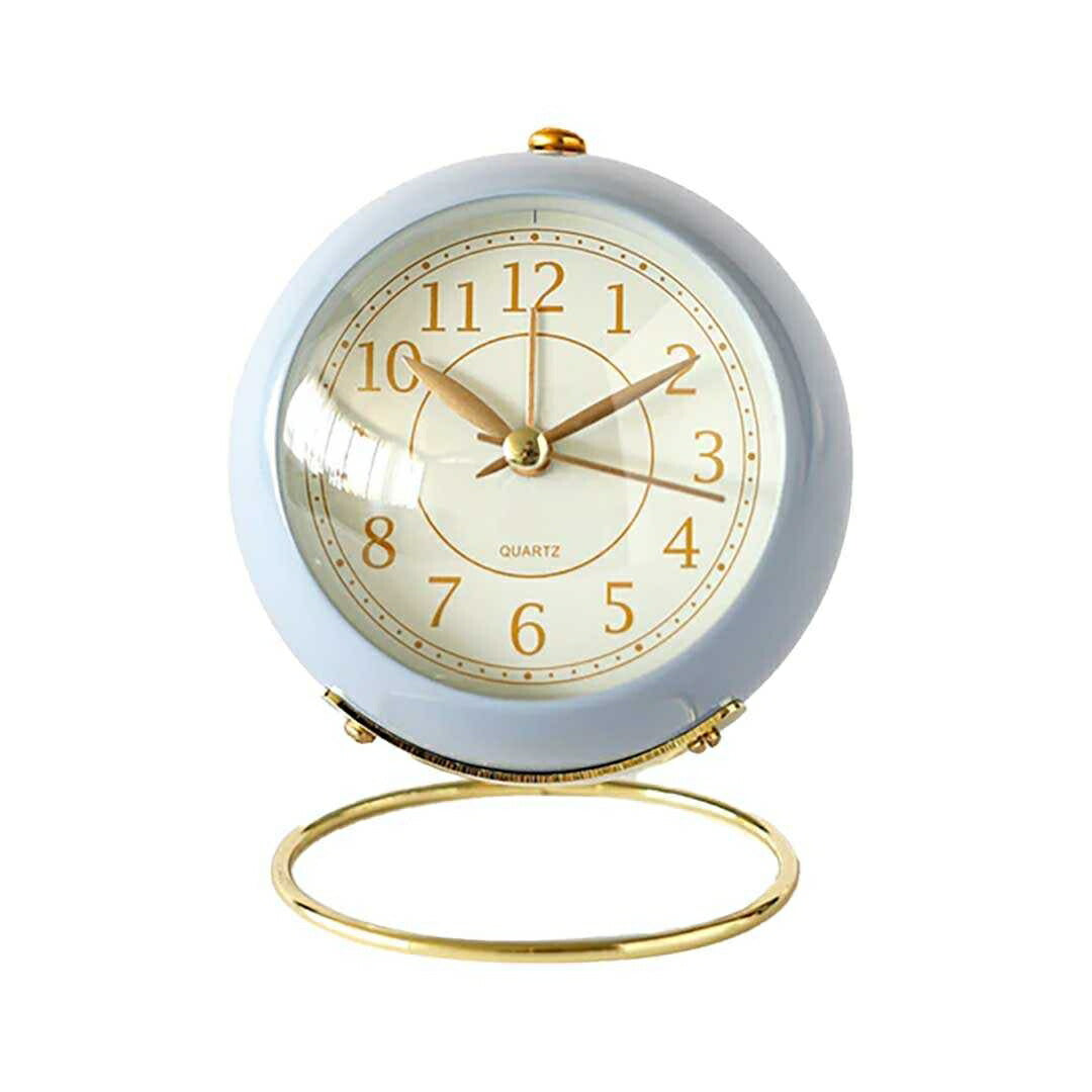インテリア雑貨 その他 | レトロデザイン目覚まし時計 - ゴールド台座・選べる4カラー