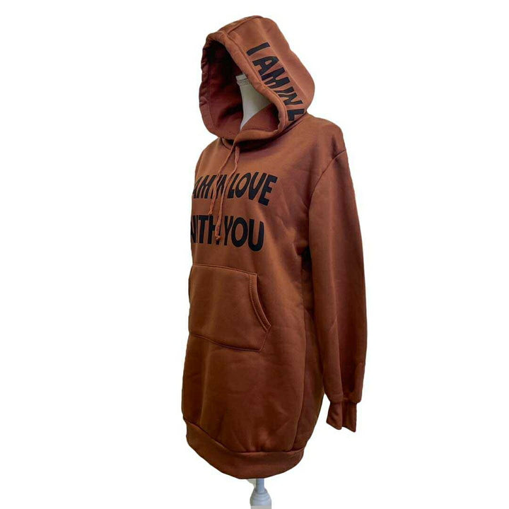 パーカー 女性 | ビッグシルエット フード付きパーカー 秋冬用