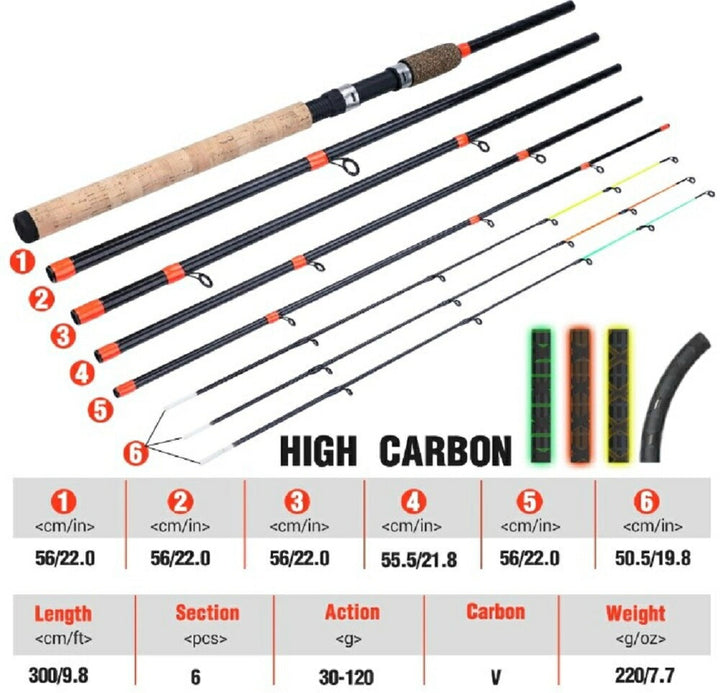 釣り 道具 | 3メートル コンパクト スピニングコルクトラベルロッド
