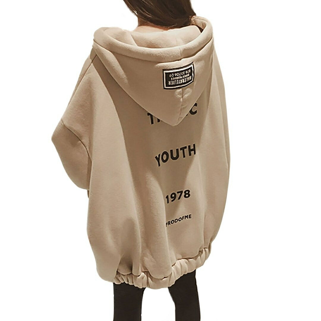 パーカー 女性 | ビッグシルエット ジップアップ パーカー ユニセックス