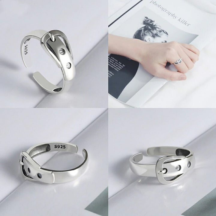 リング | ガーネットカラー シルバーリング ユニセックス