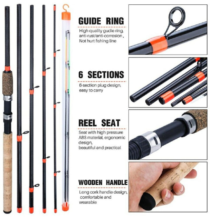 釣り 道具 | 3メートル コンパクト スピニングコルクトラベルロッド