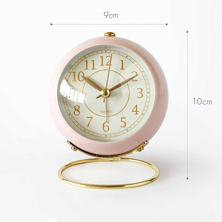 インテリア雑貨 その他 | レトロデザイン目覚まし時計 - ゴールド台座・選べる4カラー