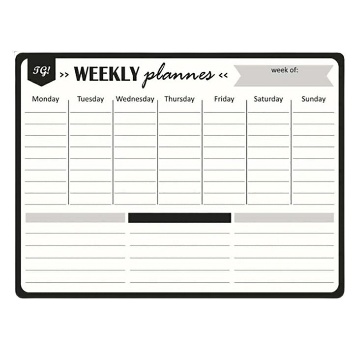 インテリア雑貨 その他 | 週間予定マグネットホワイトボード 40×30 冷蔵庫用