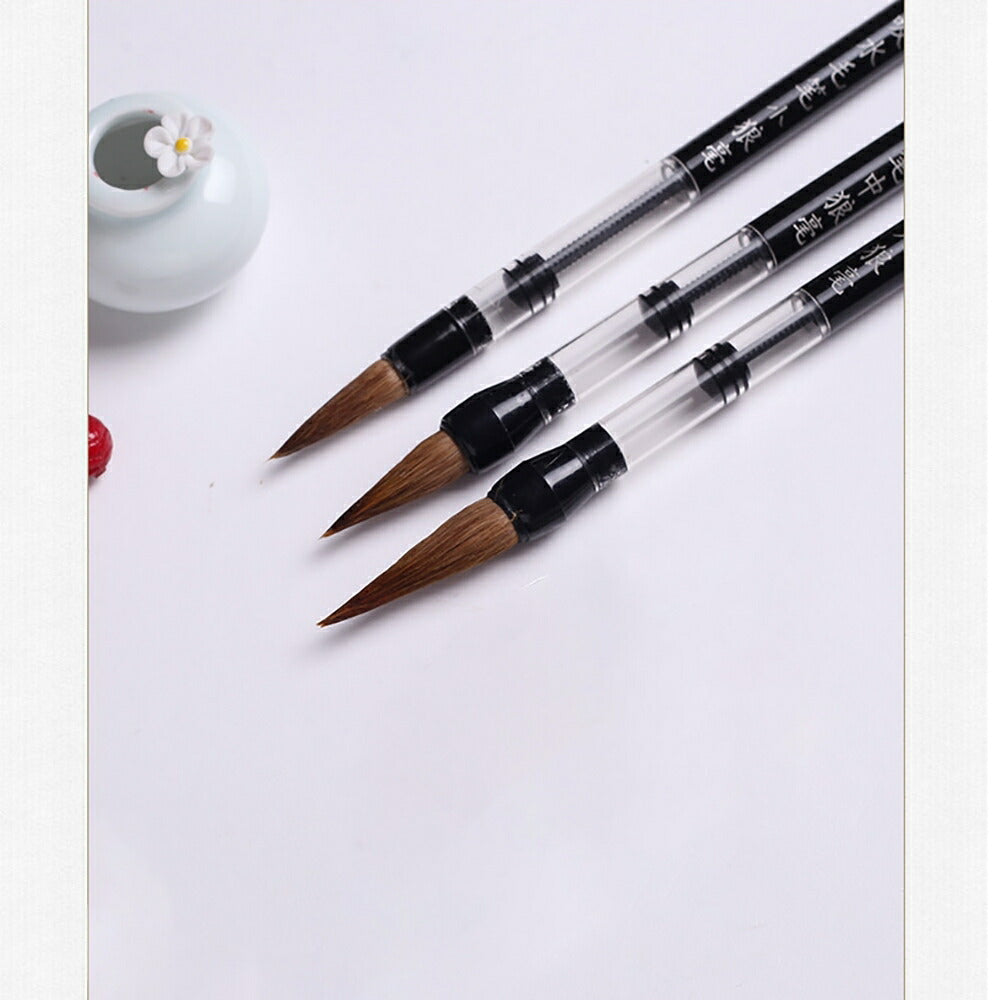 インテリア雑貨 その他 | 書道筆3本セット 初心者向け 墨汁吸引式