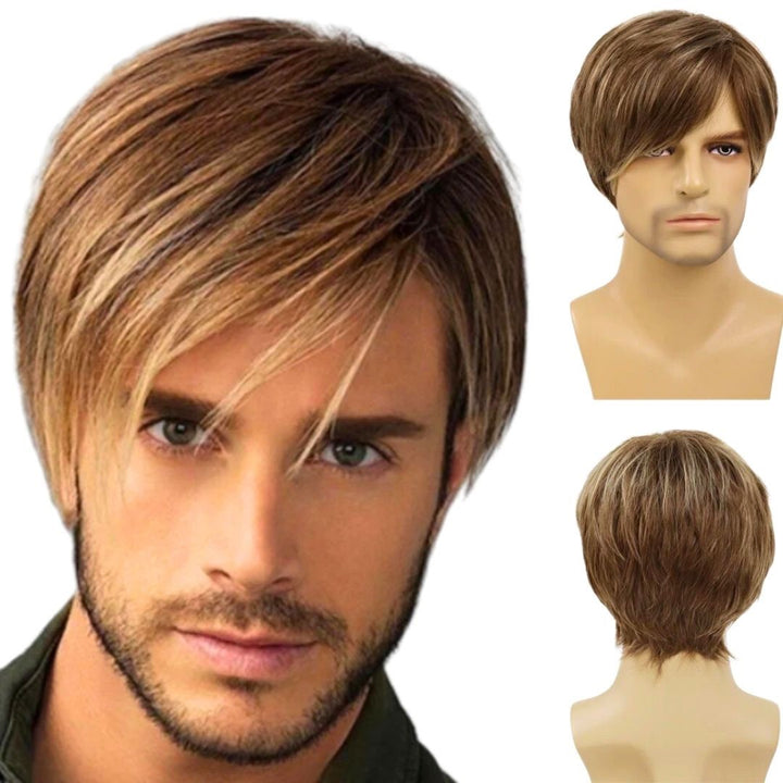 コスプレ小物 | ブロンズ ダンディスタイル 自然なサラツヤフルウィッグ