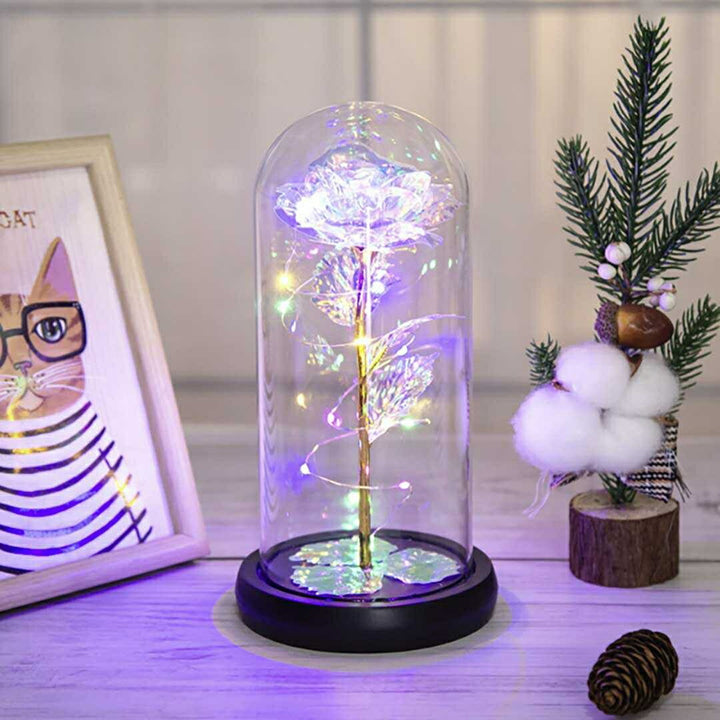 インテリア照明 | ギャラクシーローズLED照明 ガラスドームインテリア