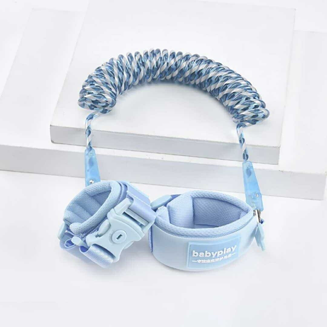 赤ちゃん用品 | ブルー子供用安全リストバンド - 迷子防止・伸縮式