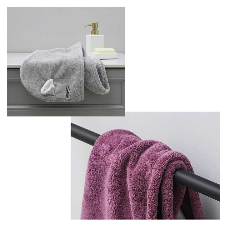 小物 その他 | 速乾ヘアタオル「猫デザイン」- ボタン付きで固定、髪のダメージ軽減