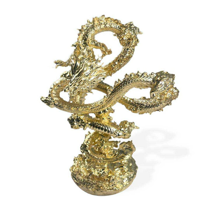 風水 インテリア | 金運風水ゴールドドラゴン置物10cm