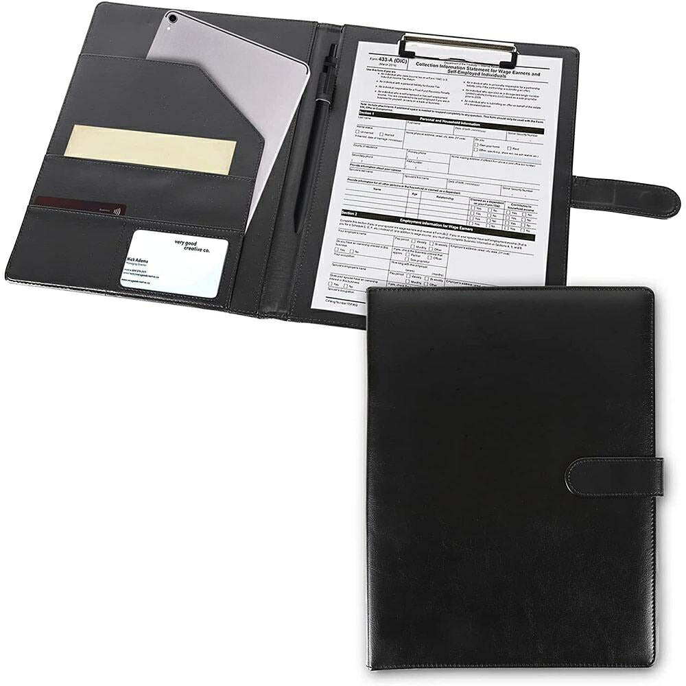 インテリア雑貨 その他 | A4レザークリップボード ペンホルダー&ポケット付き