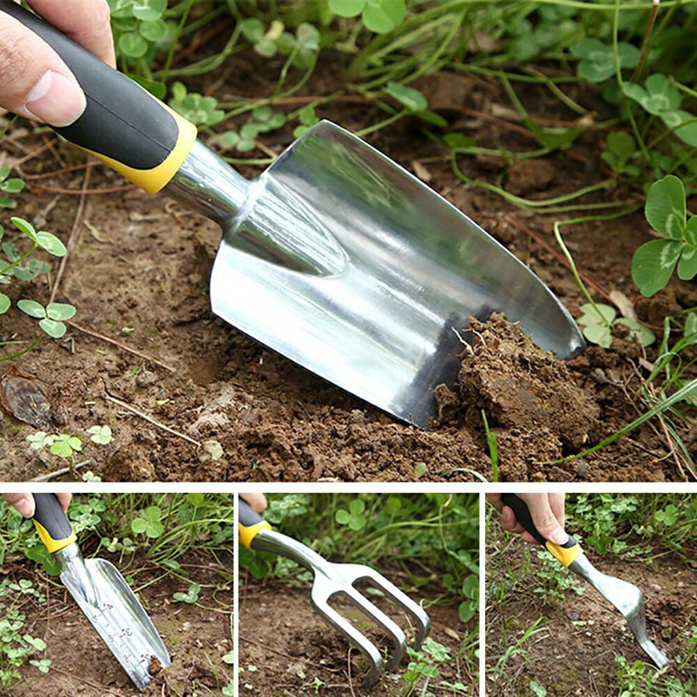 アウトドア用品 その他 | イエロー5点ガーデニングセット（スコップ・熊手・草ぬき）