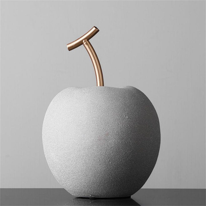 インテリア オブジェ | クラウドグレー アンティーク風 りんご・洋梨オブジェ