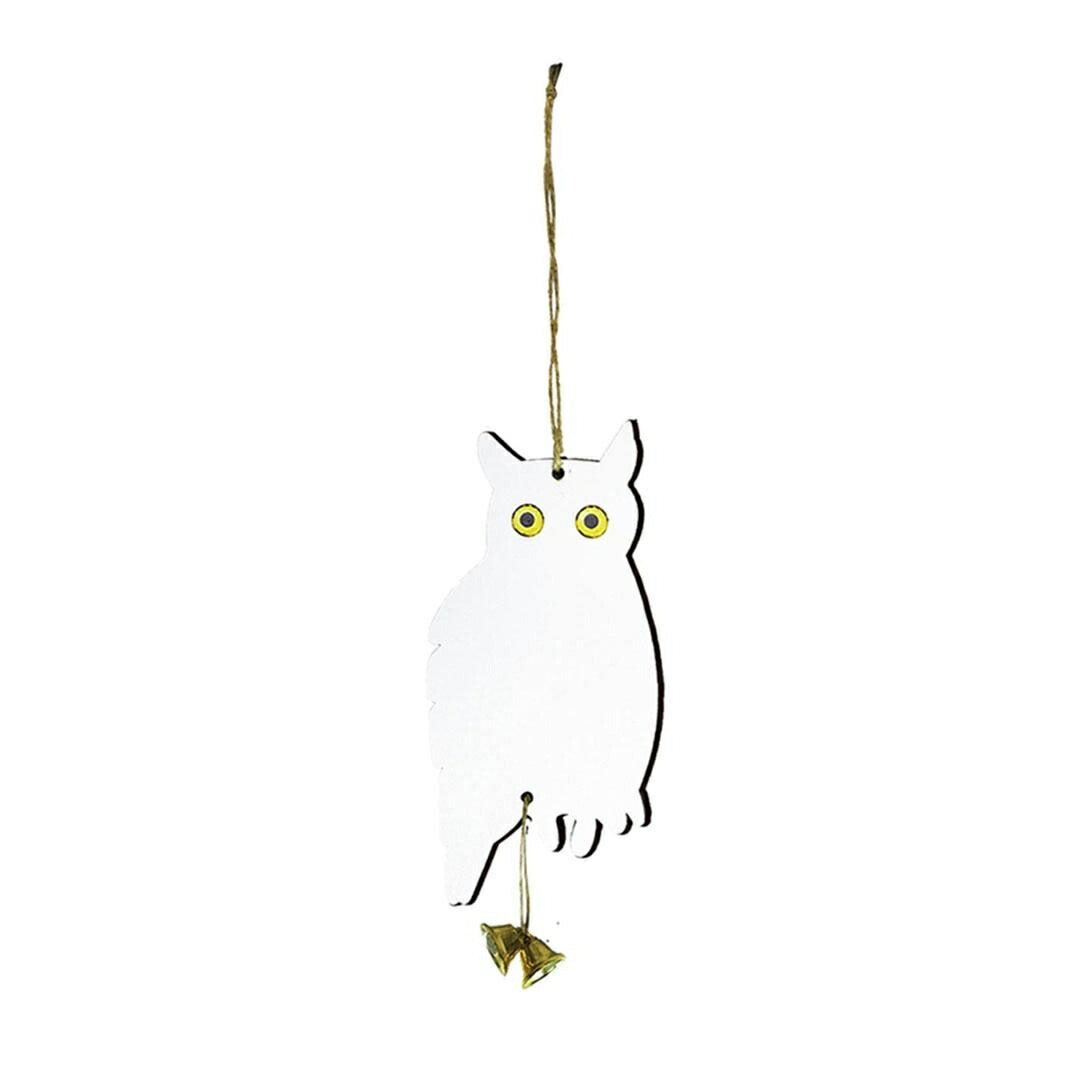 虫よけ 鳥よけ | フクロウ型鳥よけセット 2個 - ベランダ・畑用