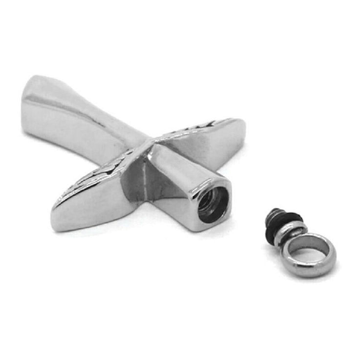 ネックレス | 遺骨カプセルネックレス「天使の羽根」メモリアルジュエリー