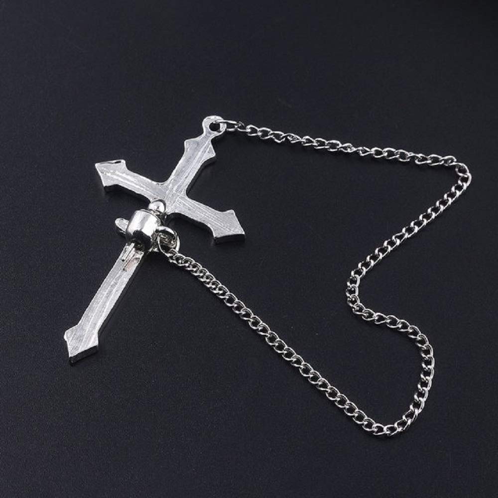 ピアス イヤーカフ | ブラッククロスチェーンピアス ユニセックス