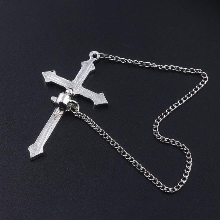 ピアス イヤーカフ | ブラッククロスチェーンピアス ユニセックス