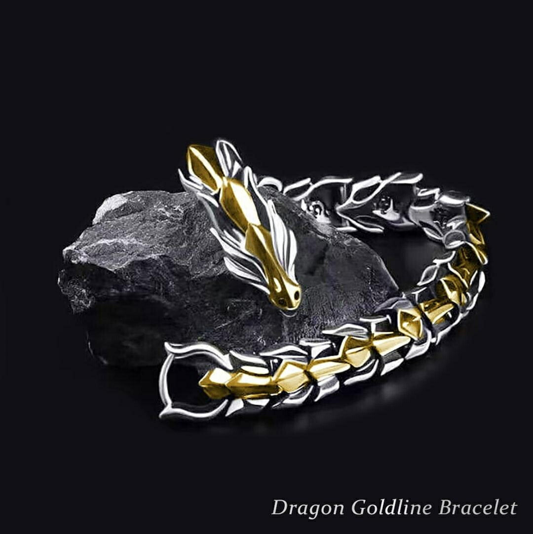 ブレスレット | ドラゴン ゴールドライン ブレスレット - メンズ・ユニセックス ストリートジュエリー