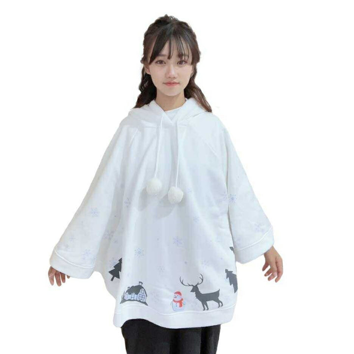 アウター ジャケット | クリスマス ロリータポンチョ 全3カラー - 女性用サンタコスプレ