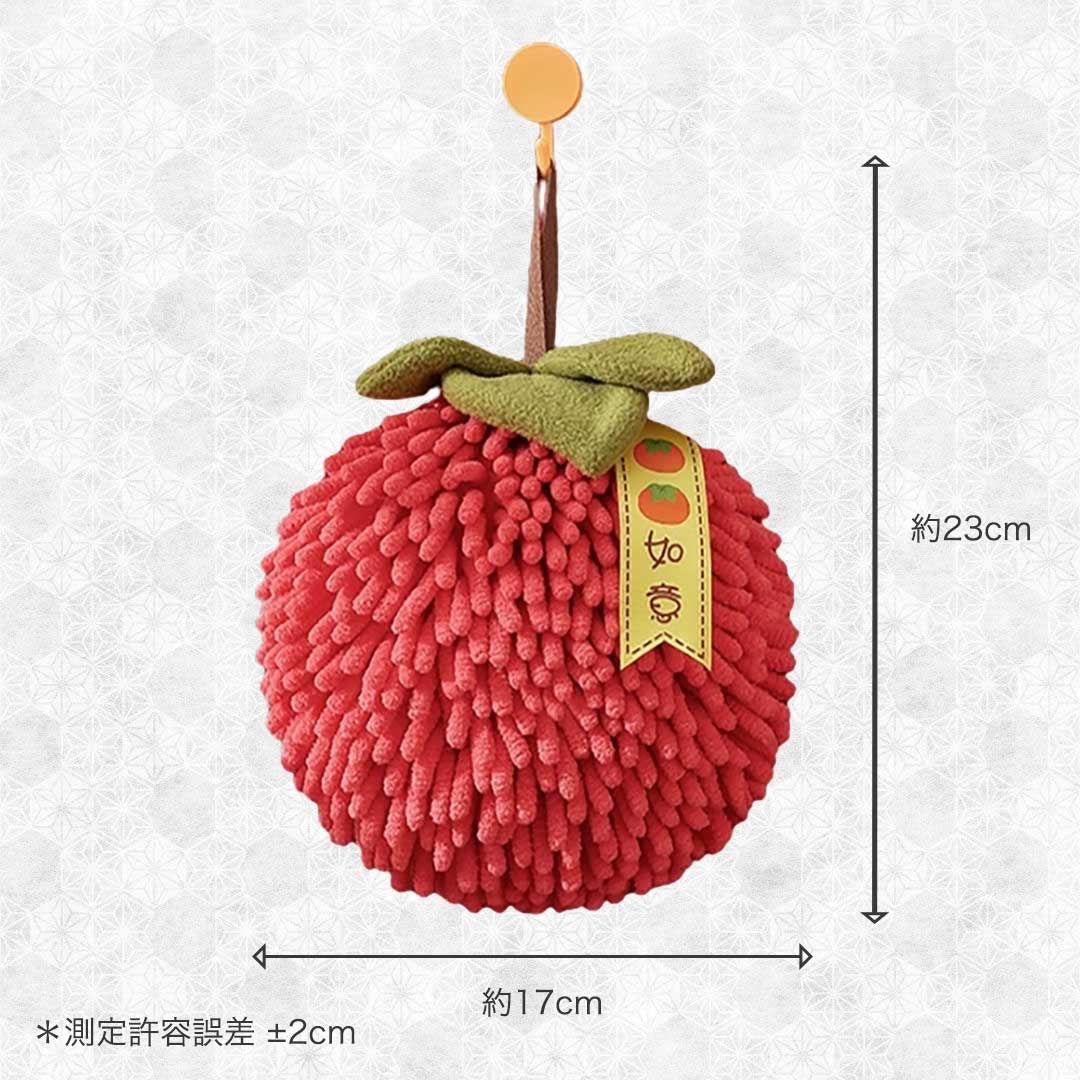 インテリア雑貨 その他 | 柿型デザインの厚手速乾ハンドタオル