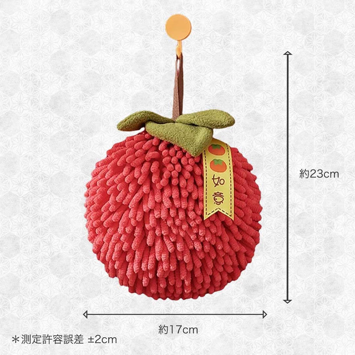 インテリア雑貨 その他 | 柿型デザインの厚手速乾ハンドタオル