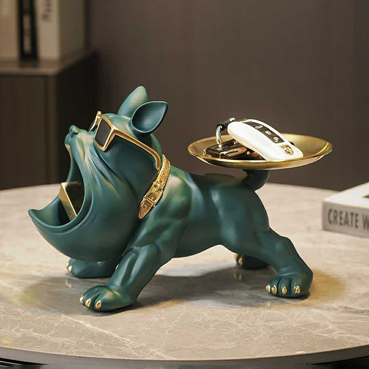 インテリア オブジェ | ブルドッグ尻尾お皿 小物入れ - 4カラー シンプルインテリア