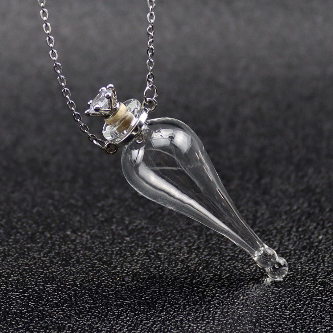 ネックレス | 遺骨カプセルネックレス「天使の涙」- ペット供養用
