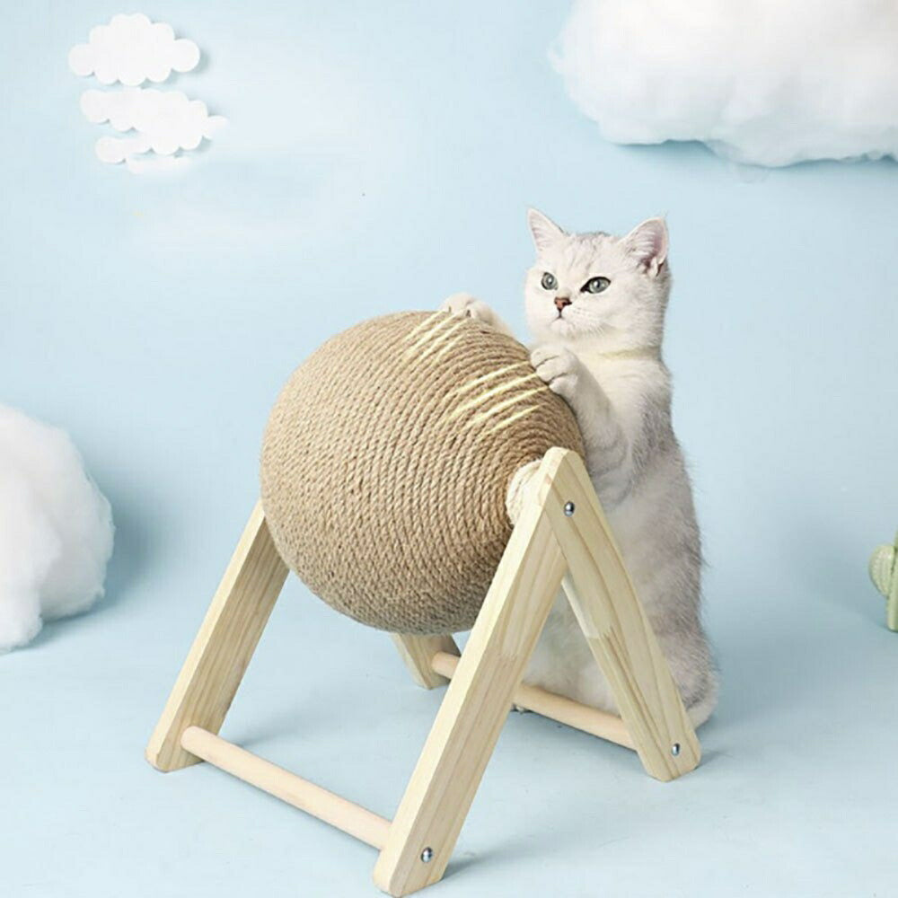 ペットグッズ | 猫用爪とぎボール - ストレス解消・耐摩耗設計