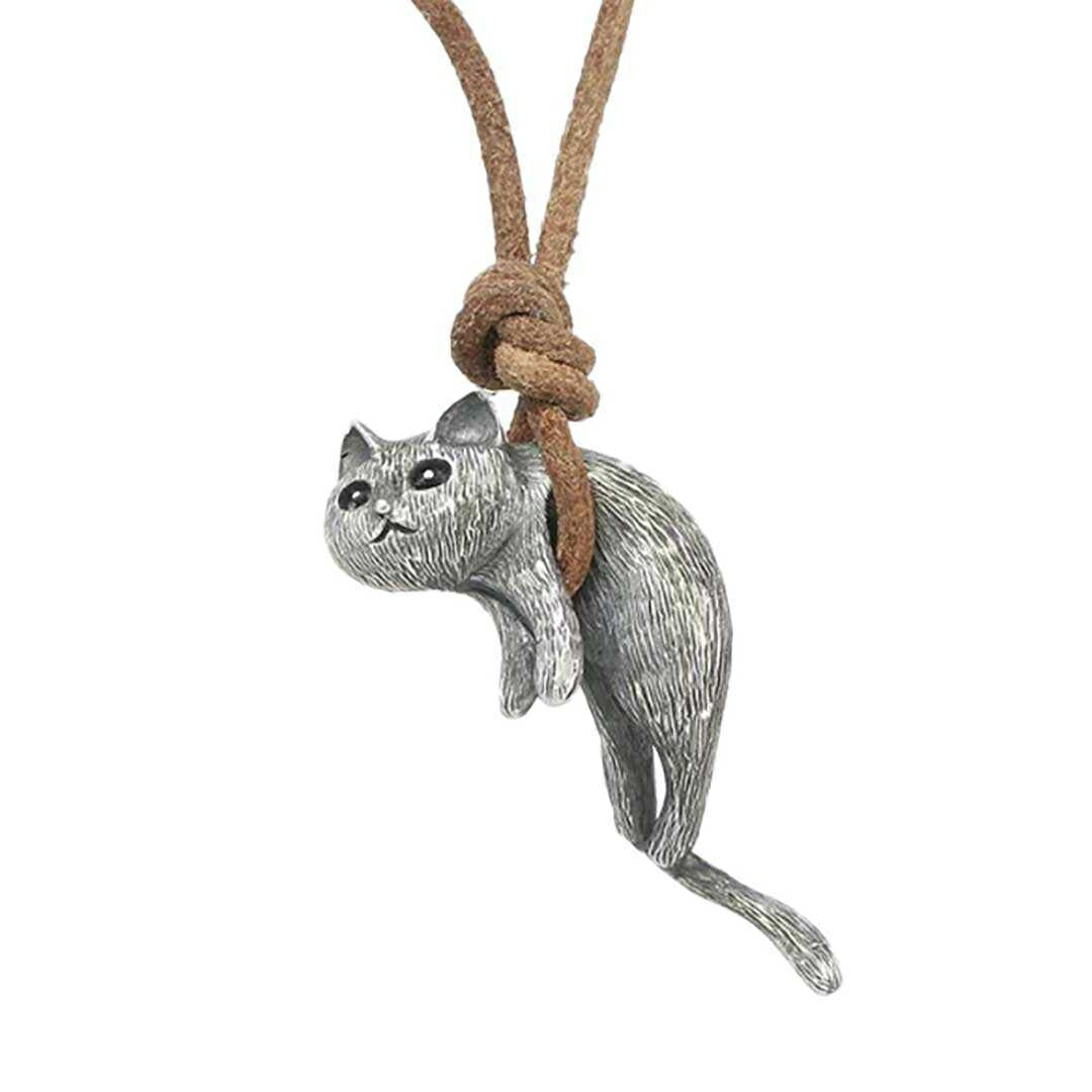 ネックレス | 猫モチーフ ユニセックス ネックレス - ストリート系アクセサリー
