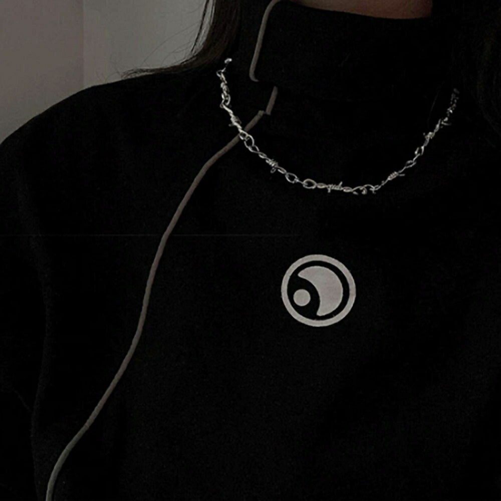 ネックレス | ユニセックス有刺鉄線型ネックレス | ストリートファッション向け