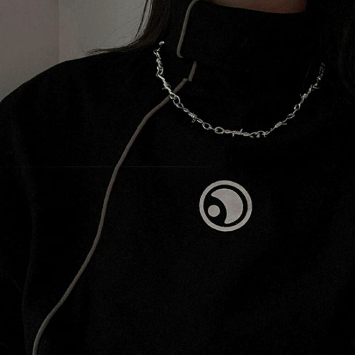 ネックレス | ユニセックス有刺鉄線型ネックレス | ストリートファッション向け