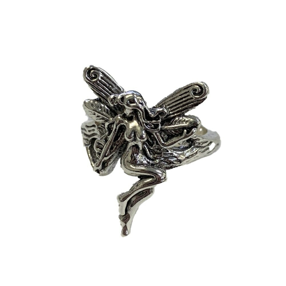 リング | ガーネットカラーの森の精霊リング シルバーアクセサリー 男女兼用