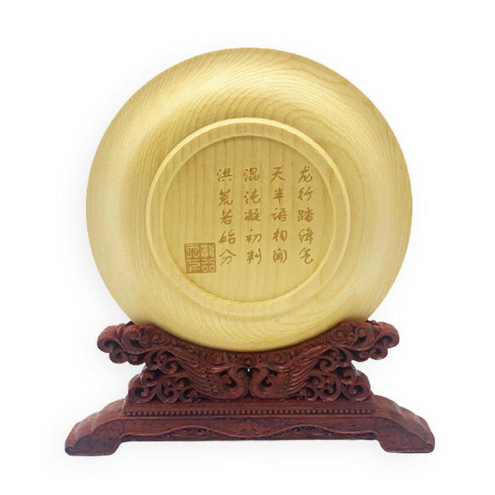 風水 インテリア | 九龍円盤型木彫り置物 - 風水開運インテリア