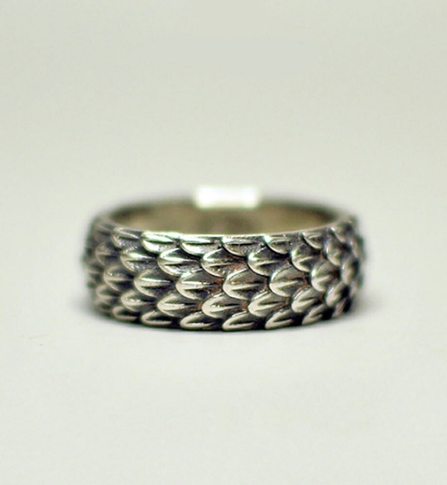 リング | ドラゴン鱗デザイン シルバーリング ユニセックス