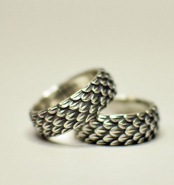 リング | ドラゴン鱗デザイン シルバーリング ユニセックス