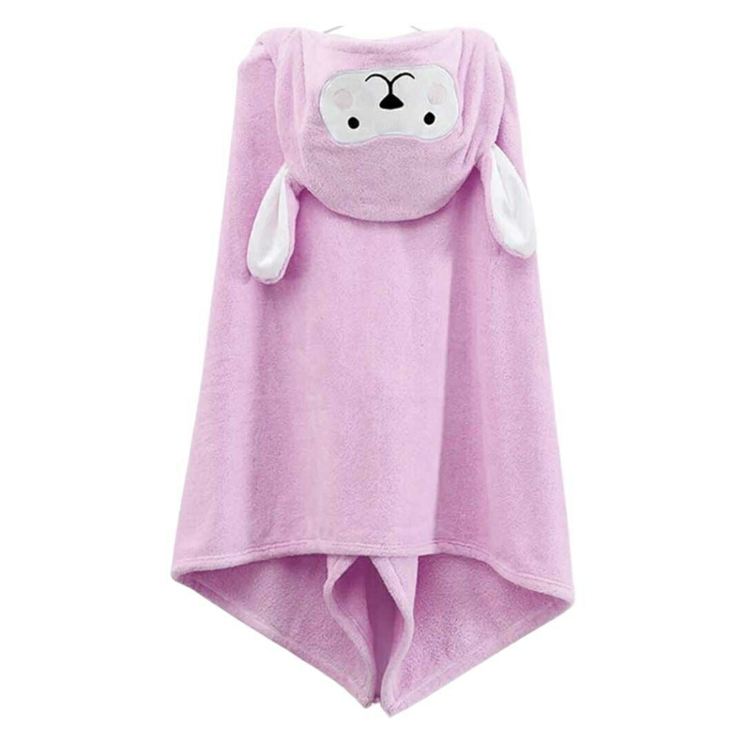 赤ちゃん用品 | 子供用フード付き羊柄バスタオル - 吸水マイクロファイバー、プール・海適用