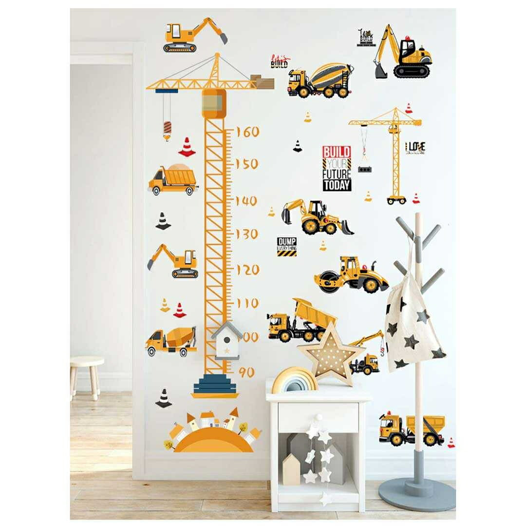 インテリアインテリア雑貨 その他 | 工事現場デザイン身長計ウォールステッカー（90〜160cm対応・剥がせるタイプ）