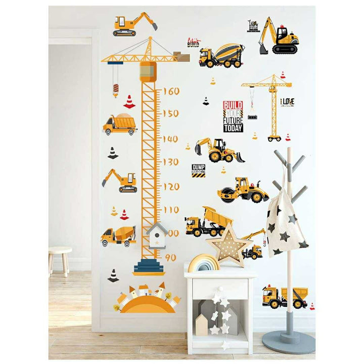 インテリアインテリア雑貨 その他 | 工事現場デザイン身長計ウォールステッカー（90〜160cm対応・剥がせるタイプ）